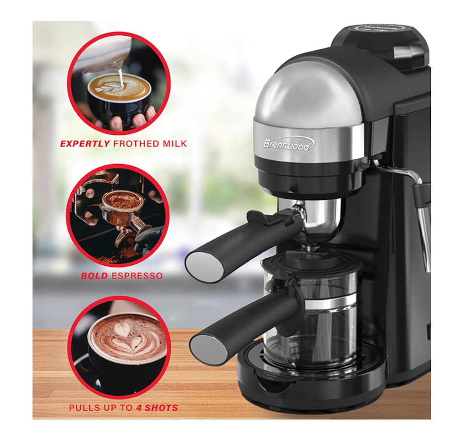 Brentwood GA-135BK Espresso and Cappuccino Maker - Black