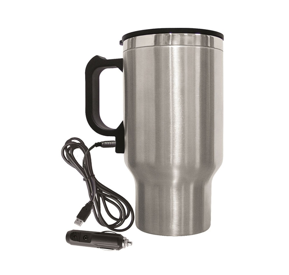Image 646046.jpg , Product 646-046 / Price $19.99 , Brentwood Stainless Steel 475-mL Heated Travel Mug from Brentwood Appliances on TSC.ca's Kitchen department