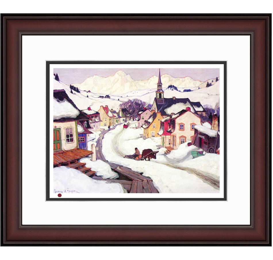 Image 646099.jpg, Product 646-099 / Price $239.99, Group of Seven - Village in the Laurentians by Clarence Gagnon from Pure Solutions Gallery Art on TSC.ca's Home & Garden department