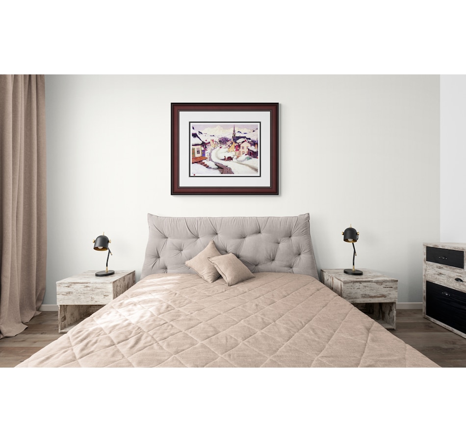 Image 646099_ALTMORE1.jpg, Product 646-099 / Price $239.99, Group of Seven - Village in the Laurentians by Clarence Gagnon from Pure Solutions Gallery Art on TSC.ca's Home & Garden department