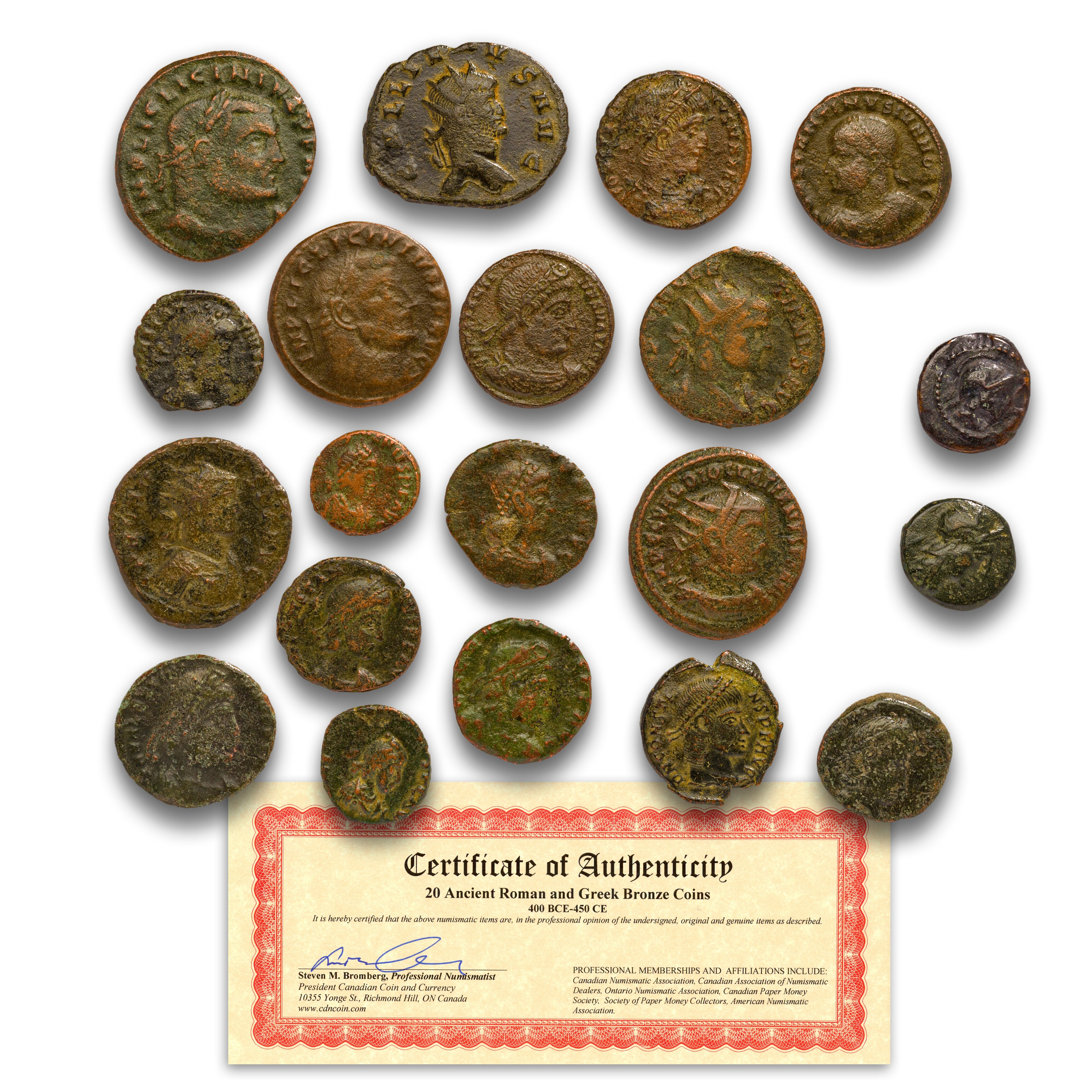 Coins World Coins 20 Ancient Roman and Greek Bronze Coins 2