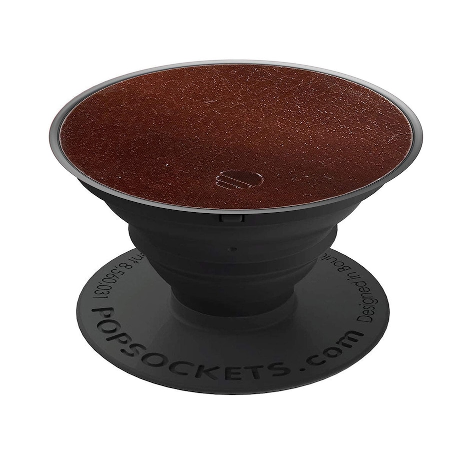 Image 646438.jpg, Product 646-438 / Price $19.99, PopSockets PopGrip Luxe (Brown Vegan Leather) from Popsockets on TSC.ca's Electronics department