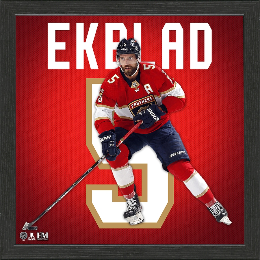Image 646783.jpg, Product 646-783 / Price $79.99, NHL Impact Jersey Frame- Aaron Ekblad from Highland Mint on TSC.ca's Sports department