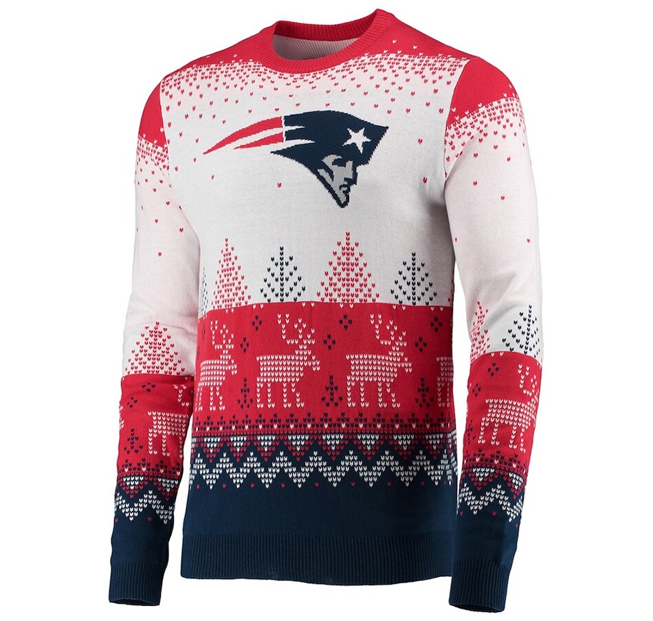 Image 646848.jpg, Product 646-848 / Price $109.99, New England Patriots FOCO Big Logo Knit Ugly Pullover on TSC.ca's Health & Fitness department