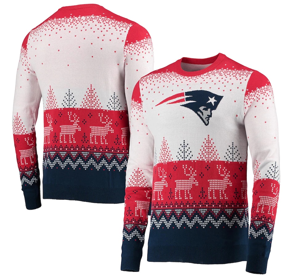 Image 646848_ALTMORE1.jpg, Product 646-848 / Price $109.99, New England Patriots FOCO Big Logo Knit Ugly Pullover on TSC.ca's Health & Fitness department