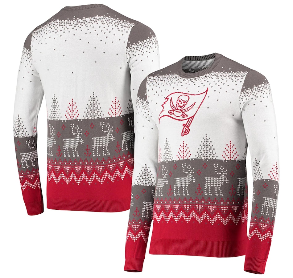 Image 646852_ALTMORE1.jpg, Product 646-852 / Price $109.99, Tampa Bay Buccaneers FOCO Big Logo Knit Ugly Pullover on TSC.ca's Health & Fitness department