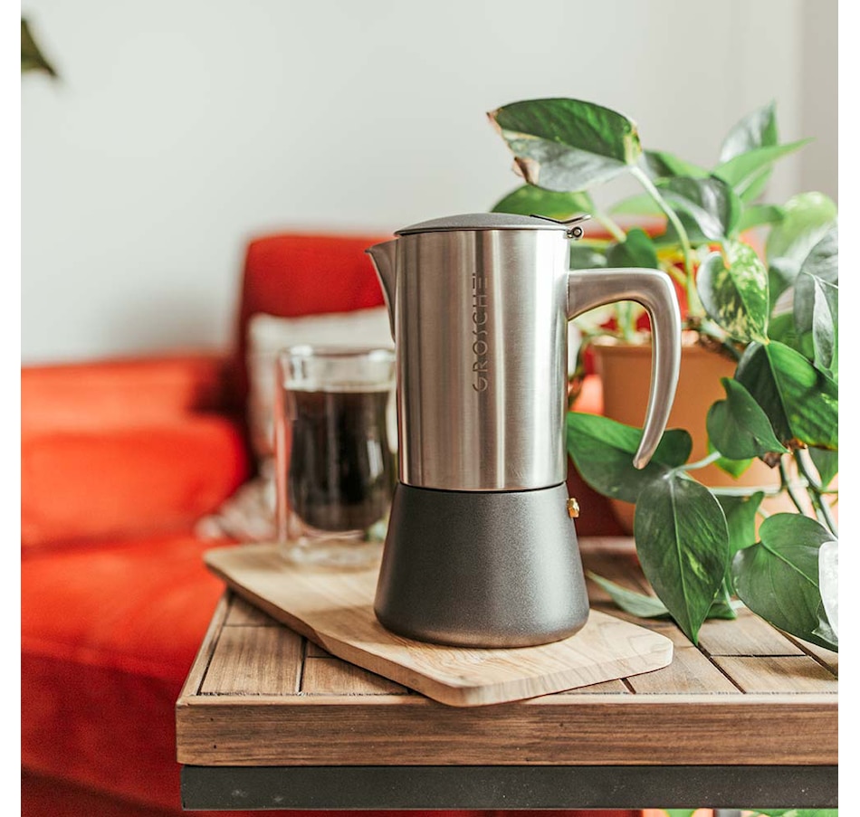 Image 646907_ALTMORE1.jpg, Product 646-907 / Price $100.00, Grosche Milano Steel Stainless Steel Stovetop Espresso Maker Glassware Bundle from Grosche on TSC.ca's Kitchen department