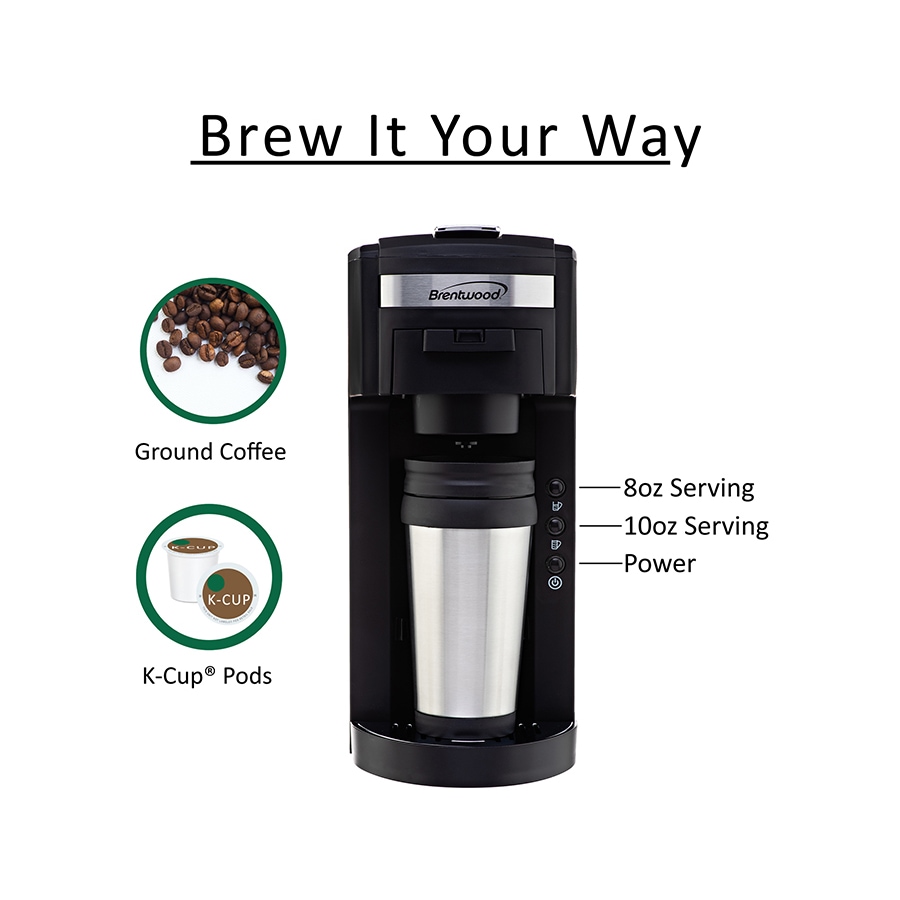Image 646912_ALTMORE1.jpg, Product 646-912 / Price $89.99, Brentwood Single Serve Coffee Maker from Brentwood Appliances on TSC.ca's Kitchen department