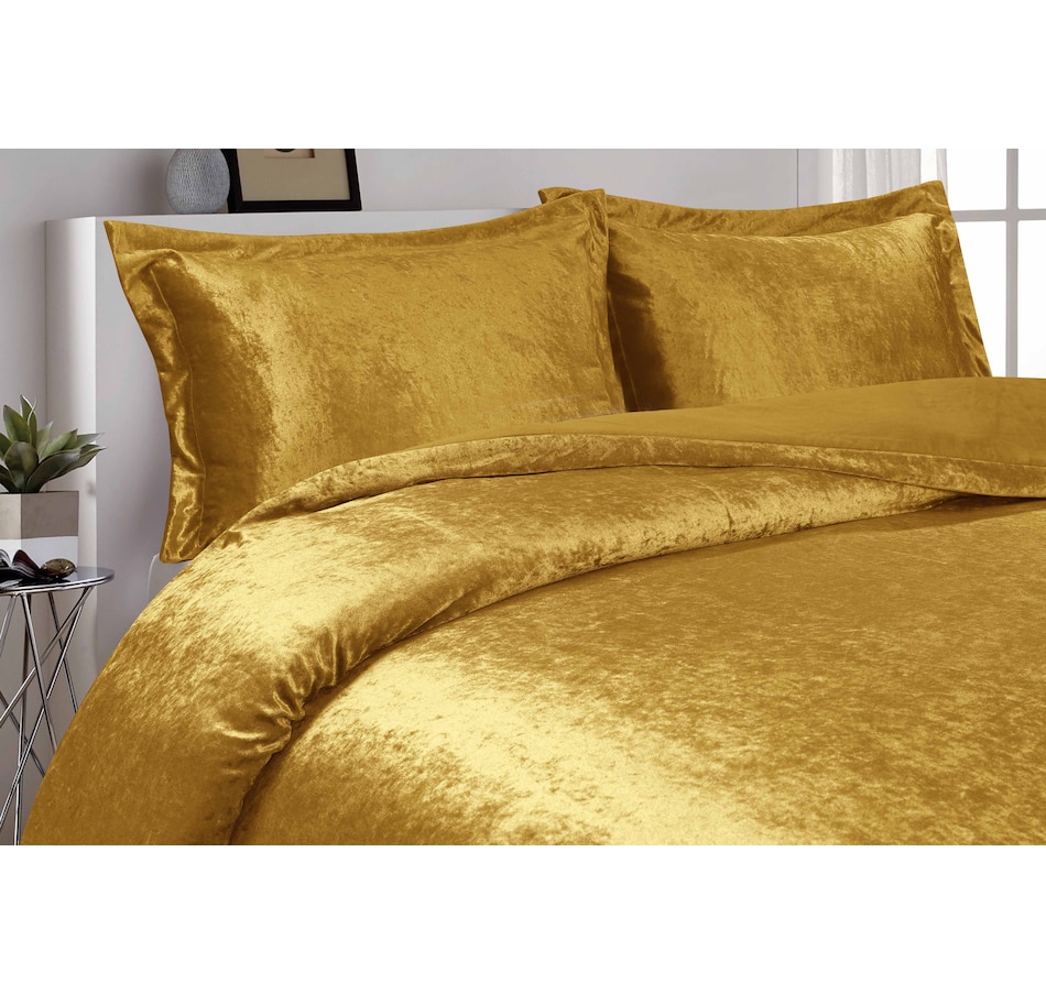 Home & Garden - Bedding & Bath - Duvet Covers & Comforter Sets - Duvet  Covers - Swift Home Crushed Velvet Duvet Cover Set - Online Shopping for  Canadians