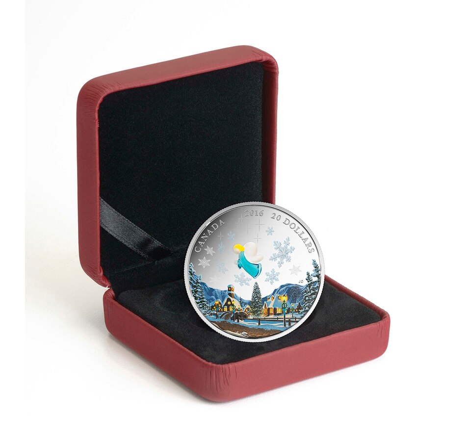 Image 647029_ALTMORE2.jpg, Product 647-029 / Price $149.95, $20 Murano Glass My Angel Fine Silver Coin from The Coin Show with Steven Bromberg on TSC.ca's Coins department