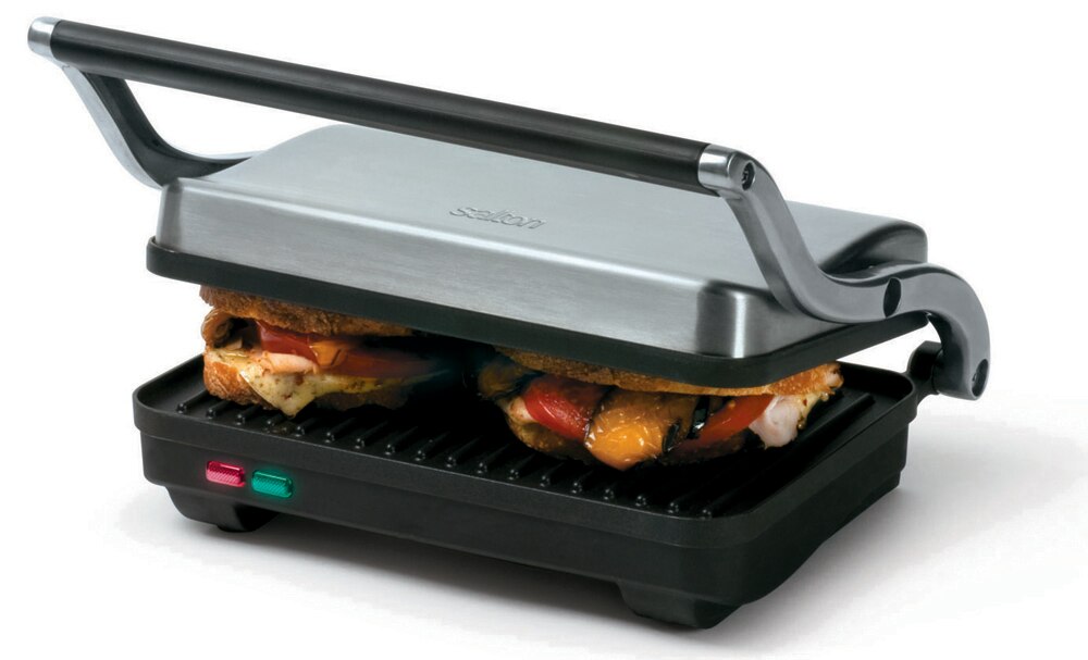 salton stainless steel panini grill