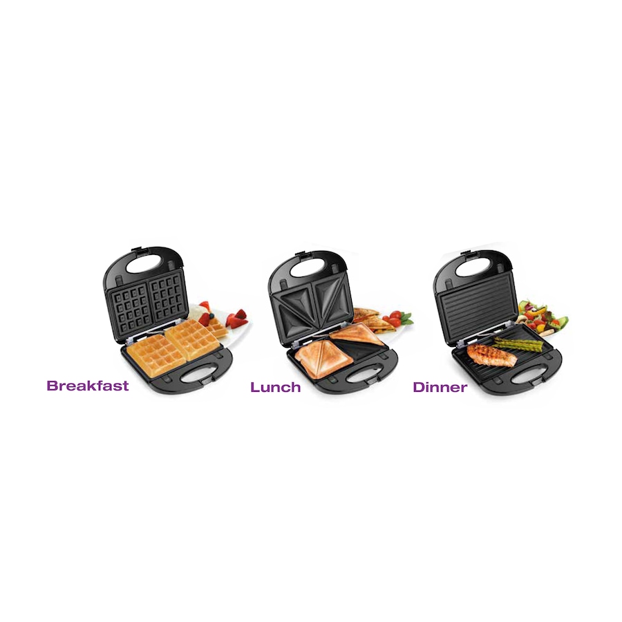 Image 647095_ALTMORE1.jpg, Product 647-095 / Price $49.99, Salton 3-in-1 Grill, Sandwich, Waffle Maker from Salton on TSC.ca's Kitchen department