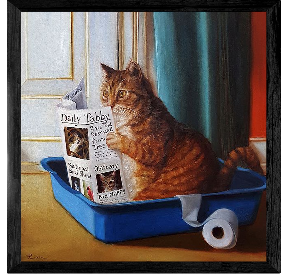 Image 647126.jpg, Product 647-126 / Price $52.99, Lucia Heffernan - Kitty Throne from Pure Solutions Gallery Art on TSC.ca's Home & Garden department