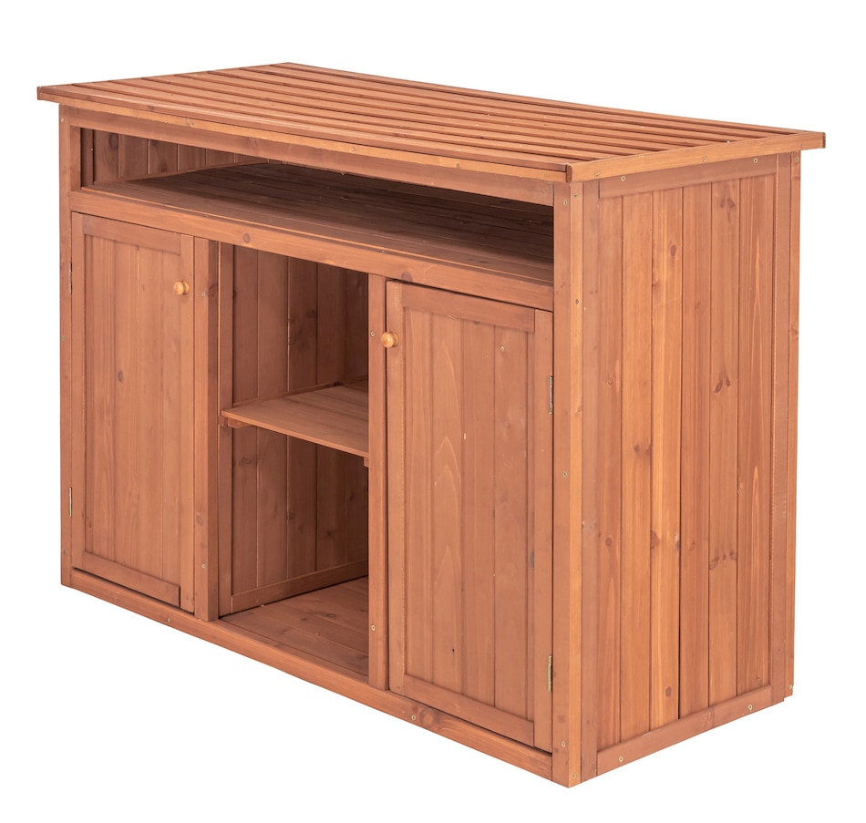 Image 647229_ALTMORE1.jpg, Product 647-229 / Price $505.00, Leisure Season Short Display and Hideaway Storage Cabinet from Leisure Season on TSC.ca's Home & Garden department