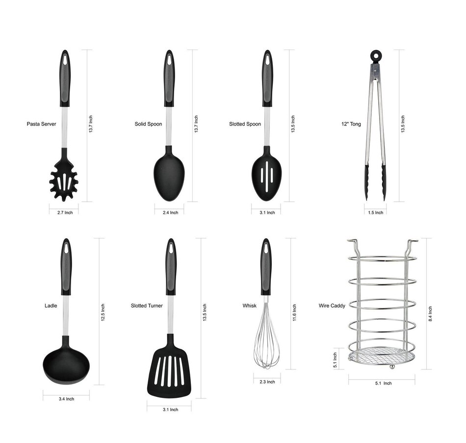 Image 647358_ALTMORE2.jpg, Product 647-358 / Price $34.99, Proctor Silex 8-Piece Cutlery and Kitchen Gadget Set from Proctor Silex on TSC.ca's Kitchen department