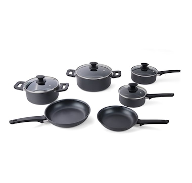 Cuisipro Soft-Touch Aluminum 10-Piece Cookware Set