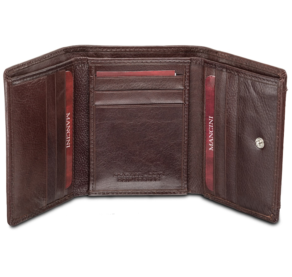 Image 647439_ALTMORE2.jpg, Product 647-439 / Price $49.99, Mancini Equestrian2 Collection RFID Secure Trifold Wallet from Mancini Fine Leather on TSC.ca's Fashion department