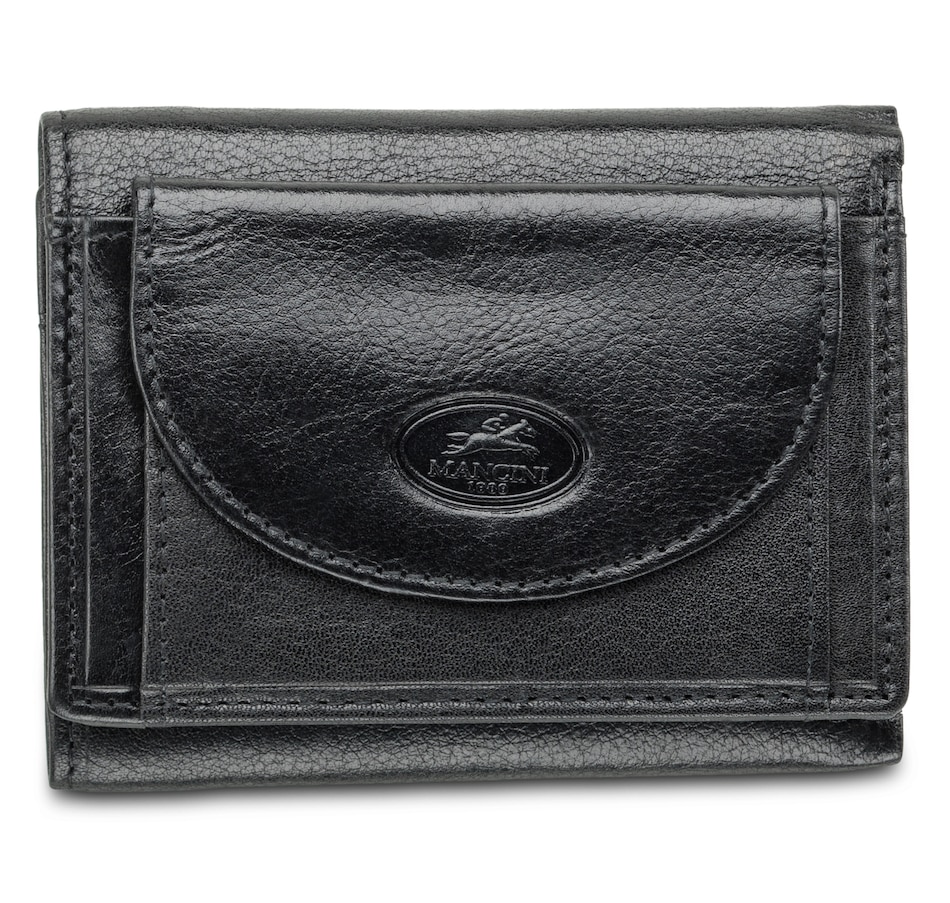 Image 647439_BLK.jpg, Product 647-439 / Price $49.99, Mancini Equestrian2 Collection RFID Secure Trifold Wallet from Mancini Fine Leather on TSC.ca's Fashion department