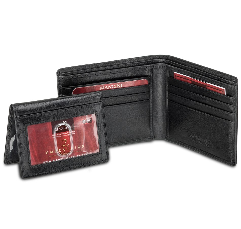 Image 647442_ALTMORE1.jpg, Product 647-442 / Price $49.99, Mancini Equestrian2 Collection RFID Secure Billfold With Removable Left Wing Passcase from Mancini Fine Leather on TSC.ca's Fashion department