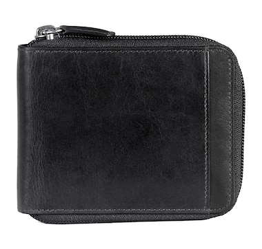 Mancini Casablanca Collection RFID Secure Zippered Wallet