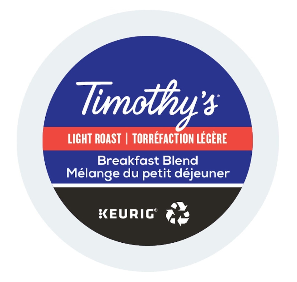 Image 647494.jpg, Product 647-494 / Price $65.99, Timothy's Breakfast Blend Keurig K-Cup, 96-Count from Keurig on TSC.ca's Kitchen department