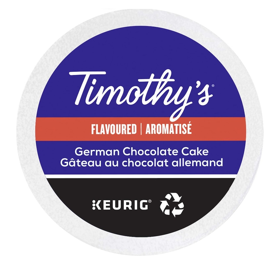 Image 647500.jpg, Product 647-500 / Price $65.99, Timothy's German Chocolate Cake Keurig K-Cup, 96-Count from Keurig on TSC.ca's Kitchen department