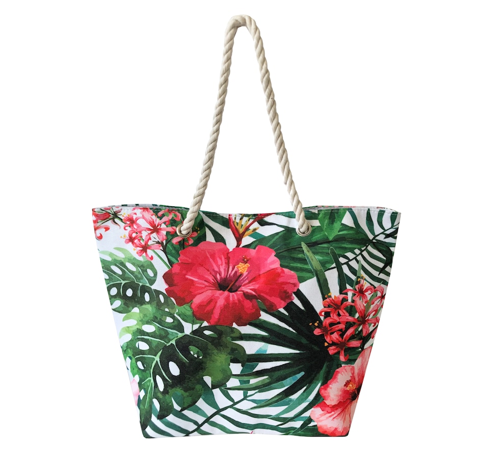 Clothing & Shoes - Handbags - Tote - Nicci Floral Beach Bag - Online ...