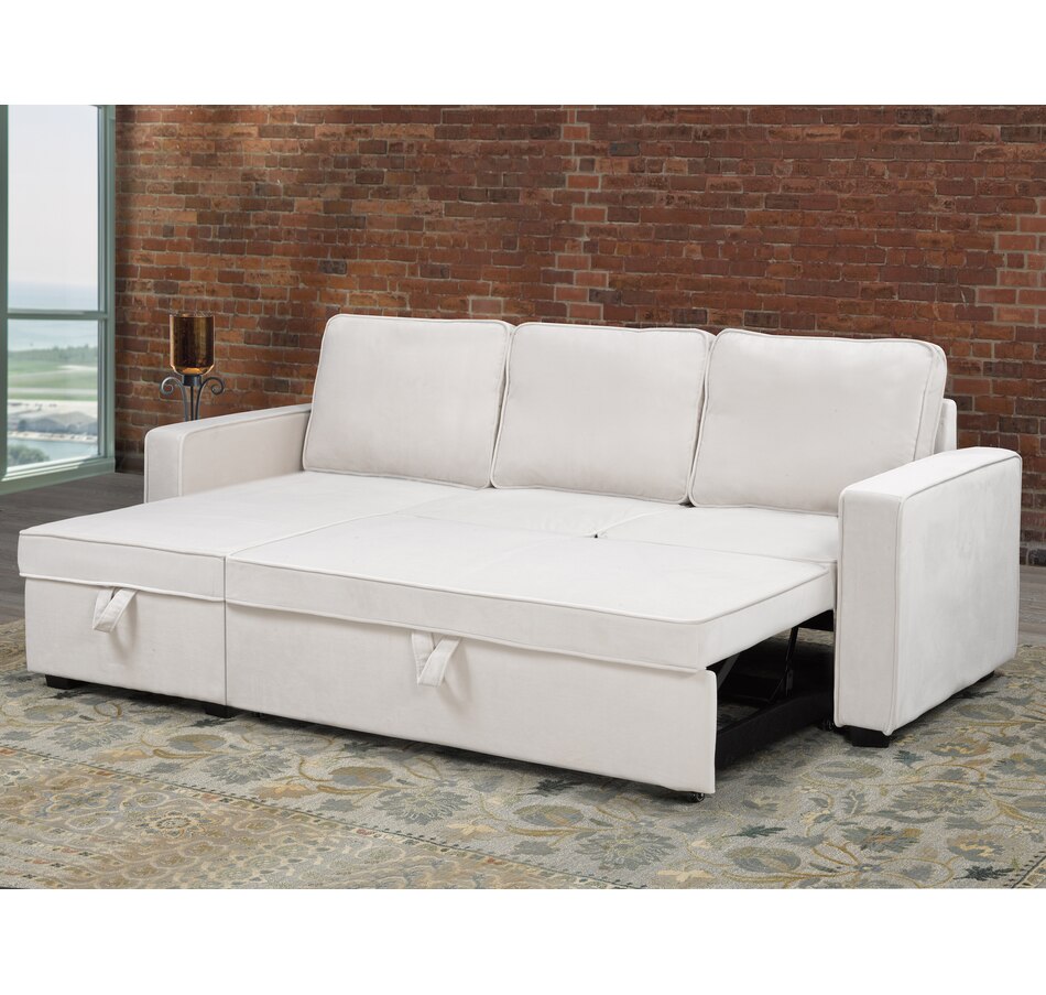 tsc.ca Brassex Sectional with PullOut Bed and Storage Chaise