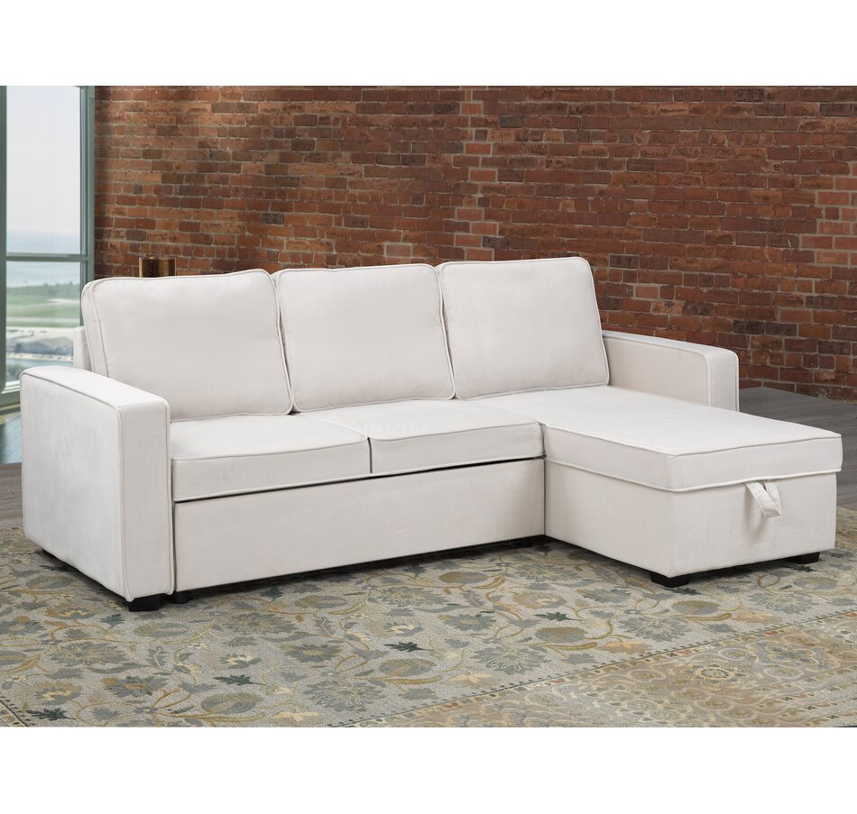 tsc.ca Brassex Sectional with PullOut Bed and Storage Chaise