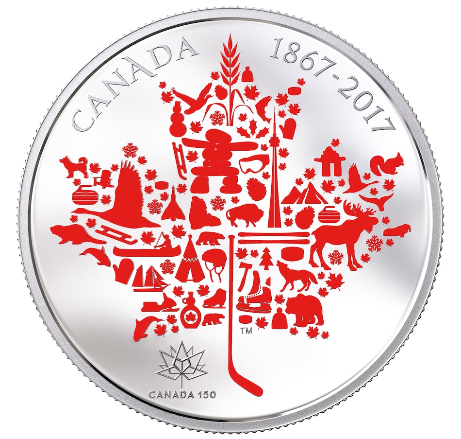 Image 647720.jpg, Product 647-720 / Price $549.95, $50 Five-Ounce Fine Silver Coin Canadian Icons from Royal Canadian Mint (RCM) on TSC.ca's Coins department