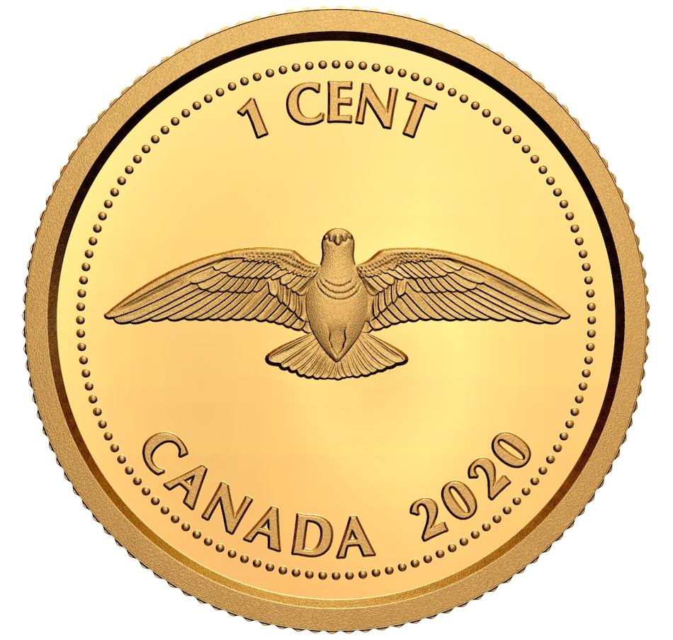 Image 647982_ALTMORE1.jpg, Product 647-982 / Price $399.95, 2020 1/10th Ounce Pure Gold Coin Tribute to Alex Colville: One Cent from Royal Canadian Mint (RCM) on TSC.ca's Coins department