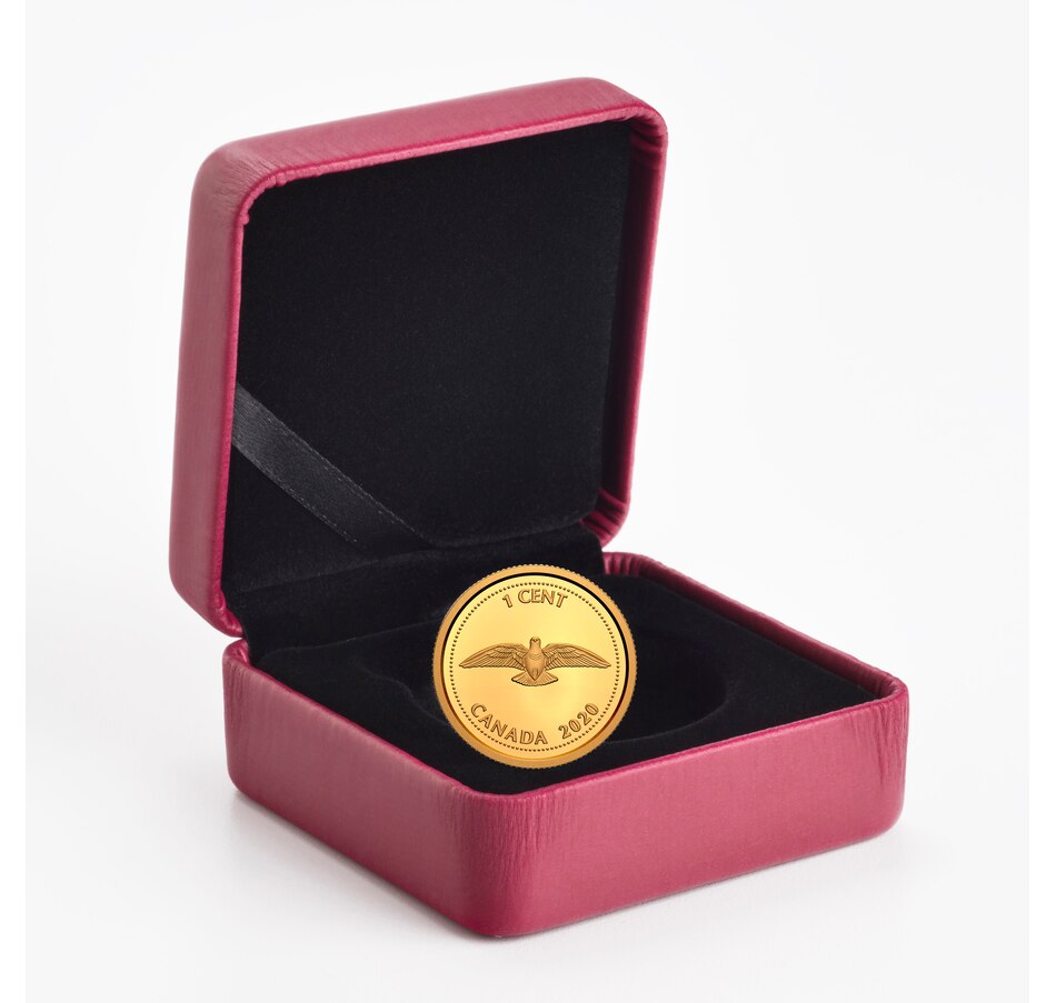 Image 647982_ALTMORE3.jpg, Product 647-982 / Price $399.95, 2020 1/10th Ounce Pure Gold Coin Tribute to Alex Colville: One Cent from Royal Canadian Mint (RCM) on TSC.ca's Coins department