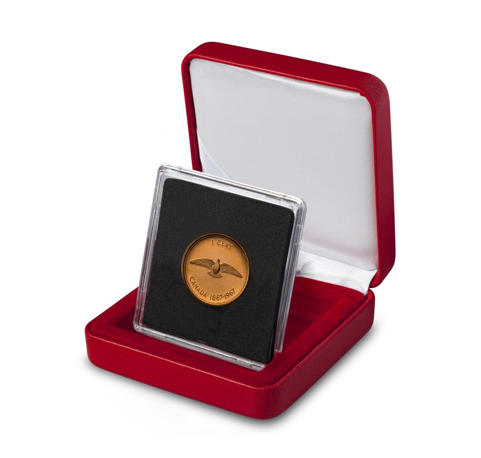 Image 647982_ALTMORE6.jpg, Product 647-982 / Price $399.95, 2020 1/10th Ounce Pure Gold Coin Tribute to Alex Colville: One Cent from Royal Canadian Mint (RCM) on TSC.ca's Coins department