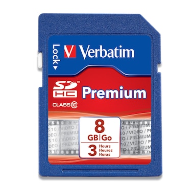Verbatim Premium 8GB Flash Memory Card Class 10- SDHC