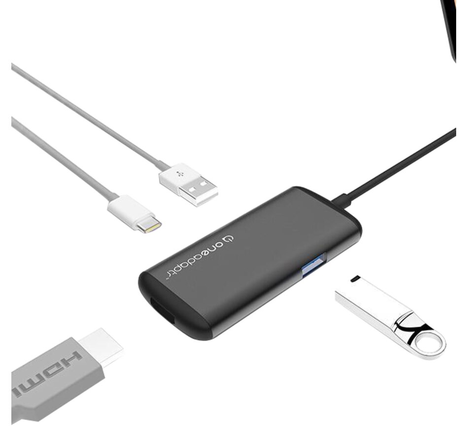 Image 649836_ALTMORE1.jpg, Product 649-836 / Price $99.99, OneAdaptr Evri FLEX USB-C Hub with 4K HDMI on TSC.ca's Electronics department