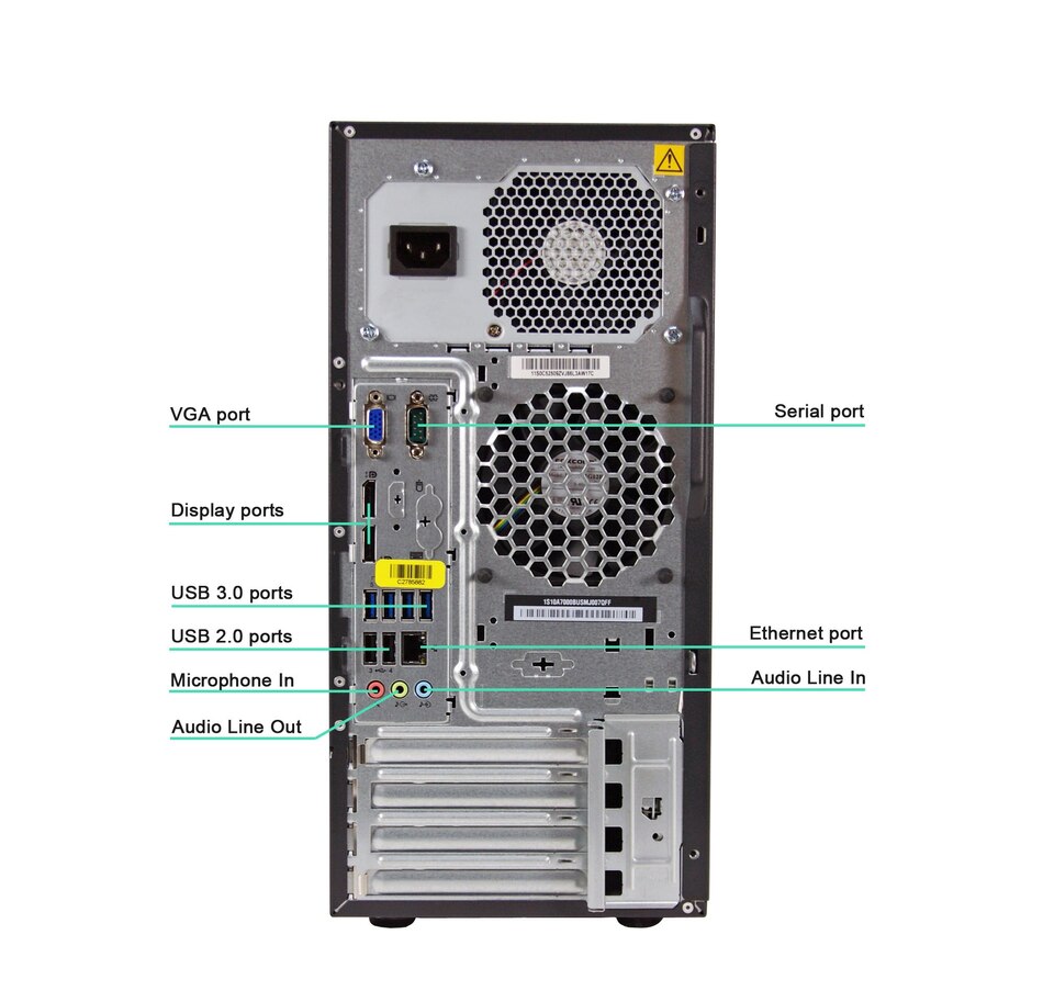 Image 649929_ALTMORE2.jpg, Product 649-929 / Price $369.99, Lenovo ThinkCentre M93 Tower Core i5-4570 3.2GHz 16GB 240GB SSD Win 10 Pro (Refurbished) from Lenovo on TSC.ca's Electronics department