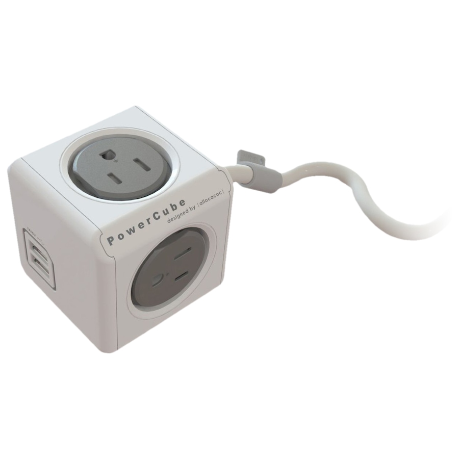 Image 650360.jpg, Product 650-360 / Price $29.99, PowerCube Extended USB - 4 Outlets 2 USB with Surge - Power Strip, 5' from PowerCube on TSC.ca's Electronics department