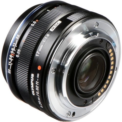 Olympus M. Zuiko 17mm f1.8 Lens, Black