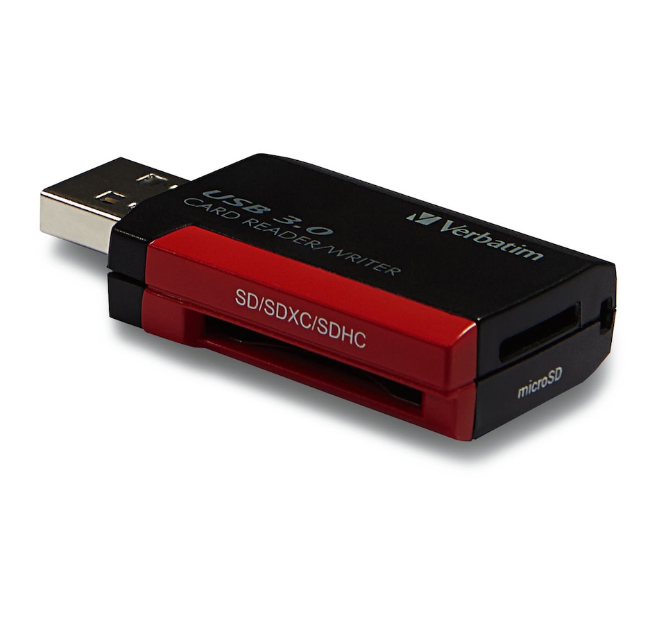 Image 651040.jpg, Product 651-040 / Price $20.99, Verbatim Pocket Card Reader USB 3.0 - Black from Verbatim on TSC.ca's Electronics department