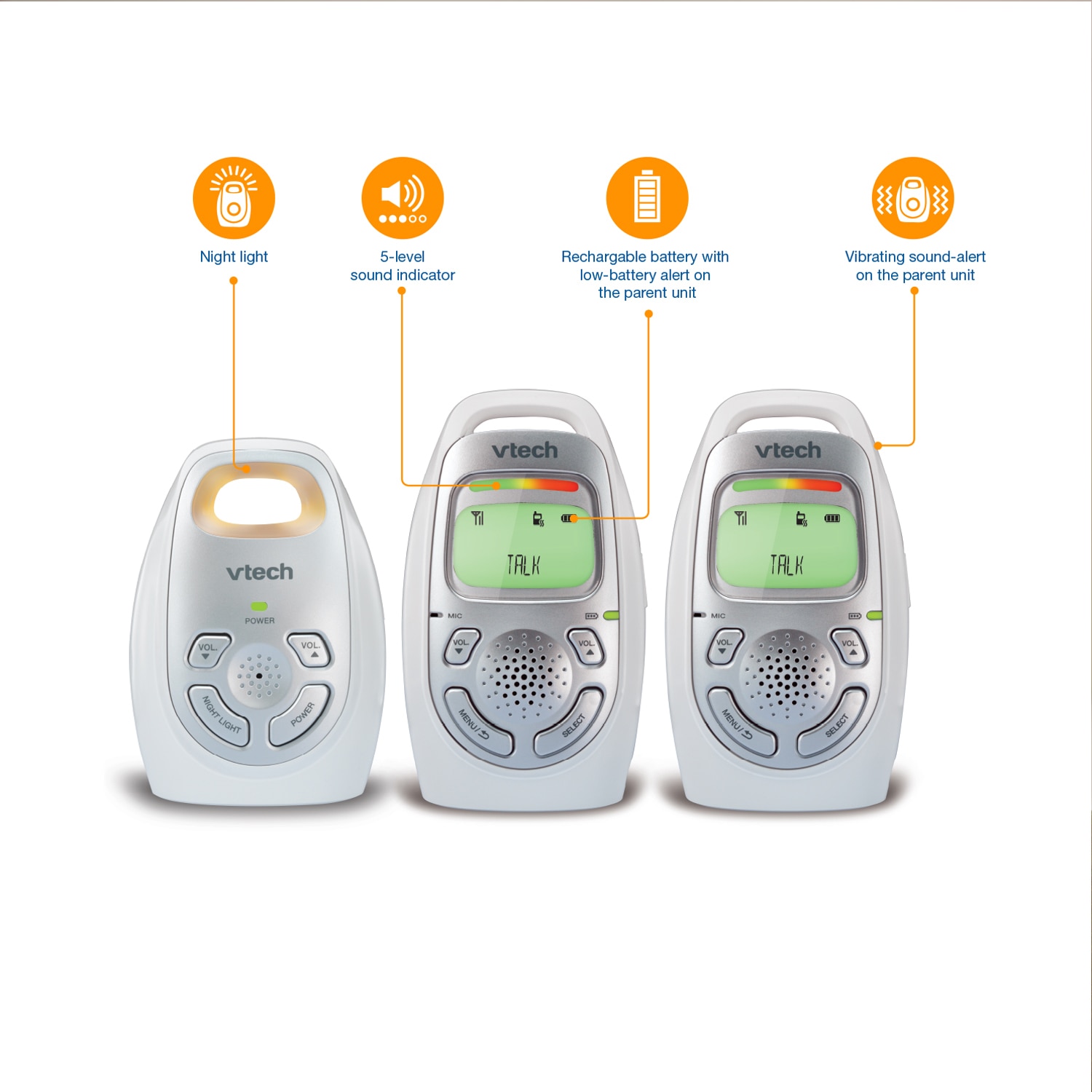 baby monitor two parent units