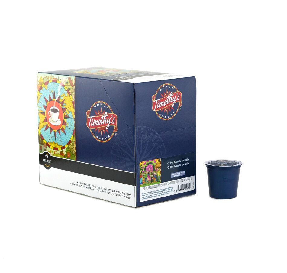 tsc.ca Timothy's Colombian La Vereda Coffee KCups, Box of 96