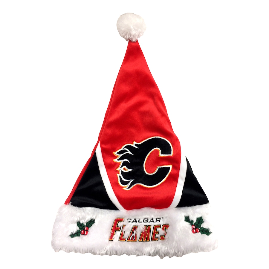 Image 654352.jpg, Product 654-352 / Price $20.99, Calgary Flames Plush Santa Hat  on TSC.ca's Sports department