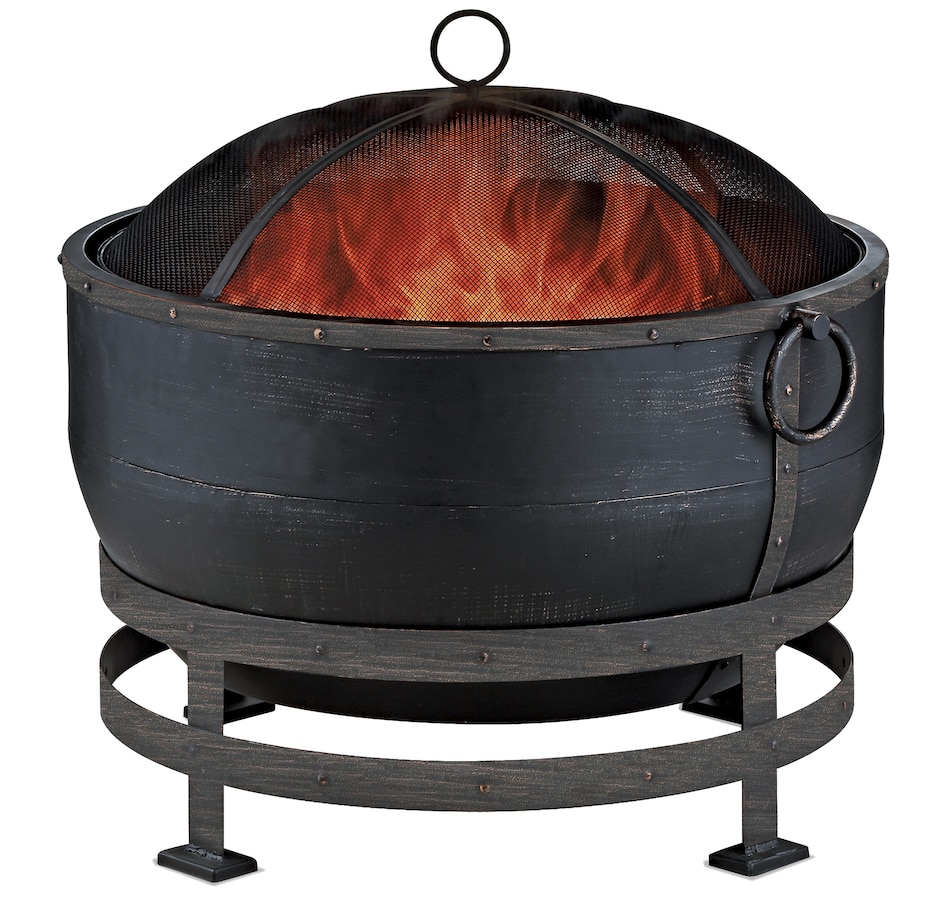 Image 654972.jpg, Product 654-972 / Price $449.99, Blue Rhino, Oil Rub Bronze Wood Firebowl With Kettle from Blue Rhino on TSC.ca's Home & Garden department
