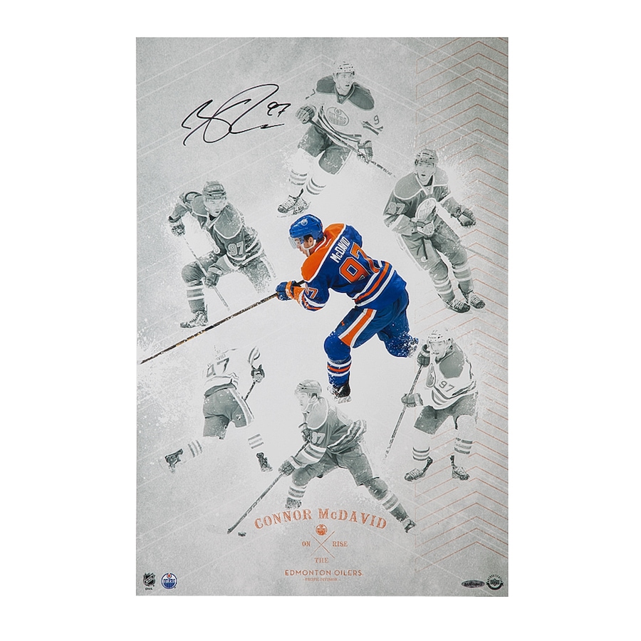 Image 655012.jpg, Product 655-012 / Price $1,092.00, Upper Deck Authenticated Connor McDavid On The Rise 16 X 24 Photo from Upper Deck on TSC.ca's Sports department