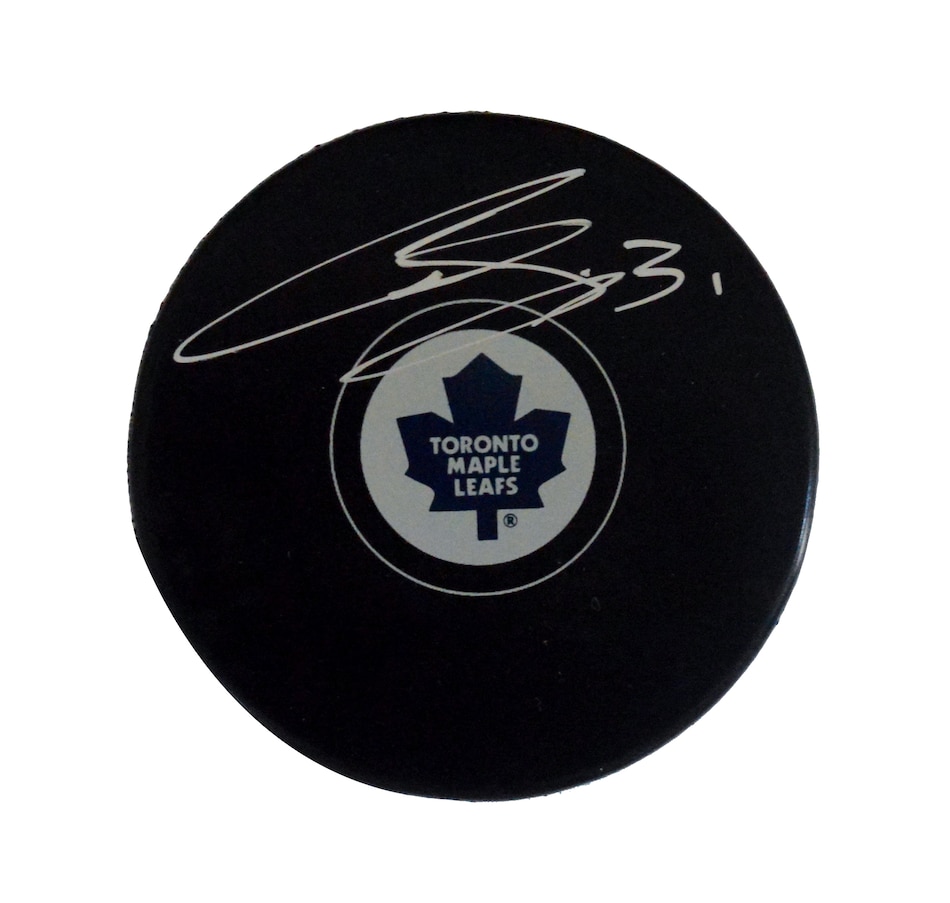 Image 655053.jpg, Product 655-053 / Price $72.00, Autographed Curtis Joseph Toronto Maple Leafs Puck from DPI Sports on TSC.ca's Health & Fitness department