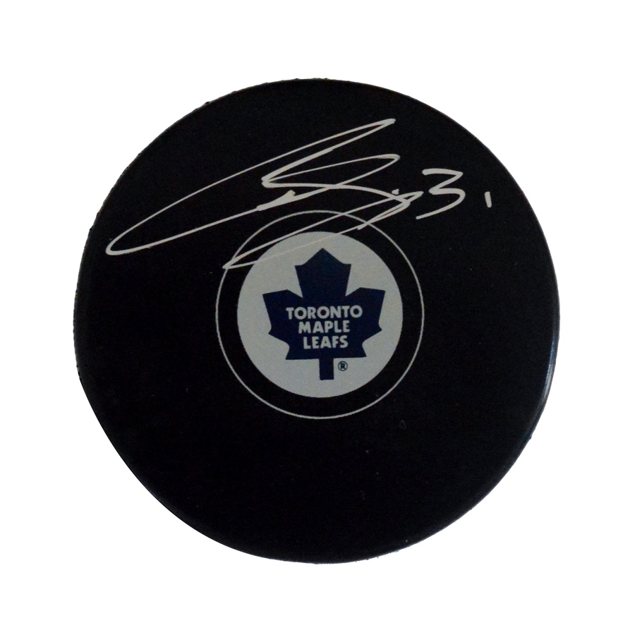 Image 655053.jpg, Product 655-053 / Price $72.00, Autographed Curtis Joseph Toronto Maple Leafs Puck from DPI Sports on TSC.ca's Sports department