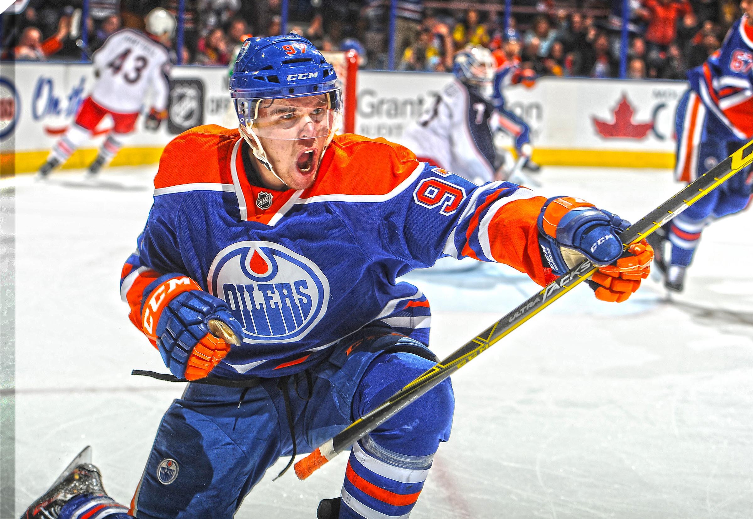 Buy Frameworth Connor McDavid 20x29 Canvas First Game Back Goal ... Buy Frameworth Connor McDavid 20x29 Canvas First Game Back Goal Celebration Oilers - Health & Fitness - Sports - Sports Memorabilia - Prints - Online ...
