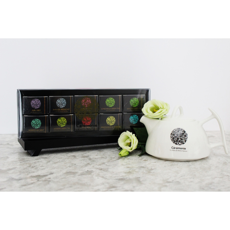 Image 655445.jpg, Product 655-445 / Price $43.95, Fruit Of The Land Ceremonie Tea Collection - Laquer Tray with Signature Teapot from Fruit of the Land on TSC.ca's Kitchen department