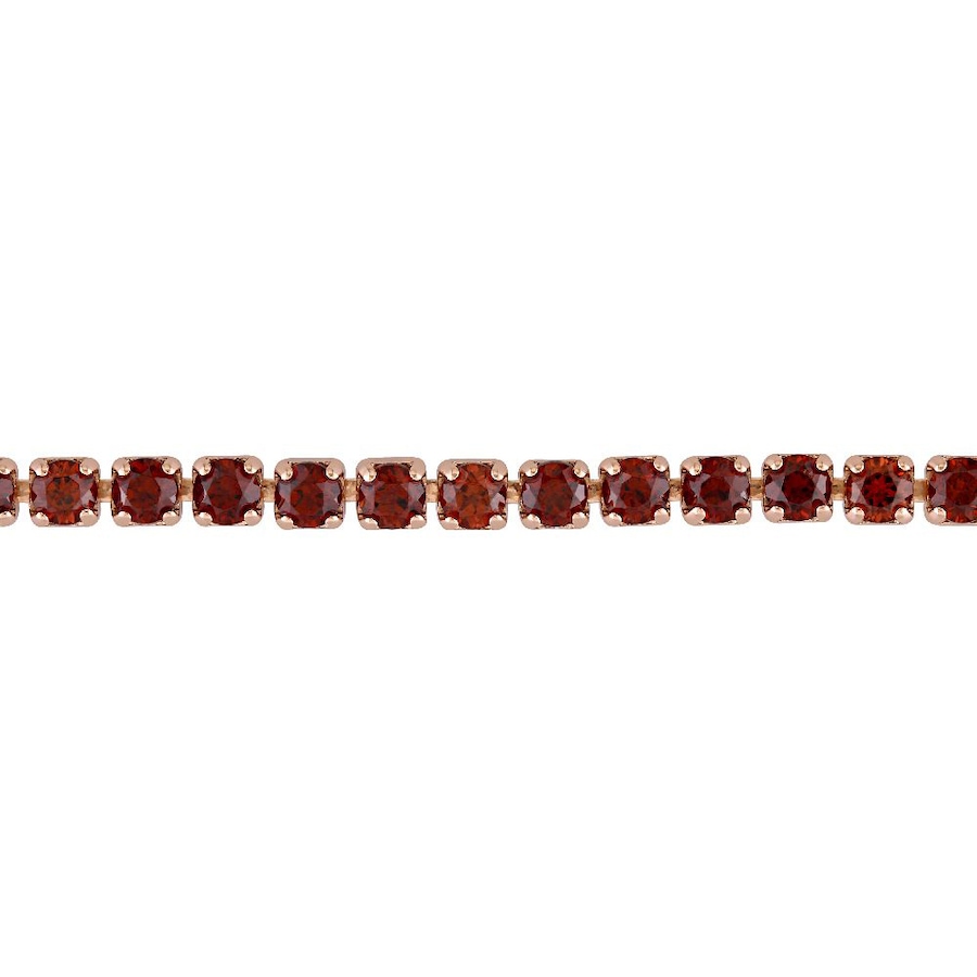 Image 656011_ALTMORE1.jpg, Product 656-011 / Price $104.99, Sofia B Sterling Silver Rose Gold Plate Garnet Tassel Bolo Bracelet from Sofia B on TSC.ca's Jewellery department