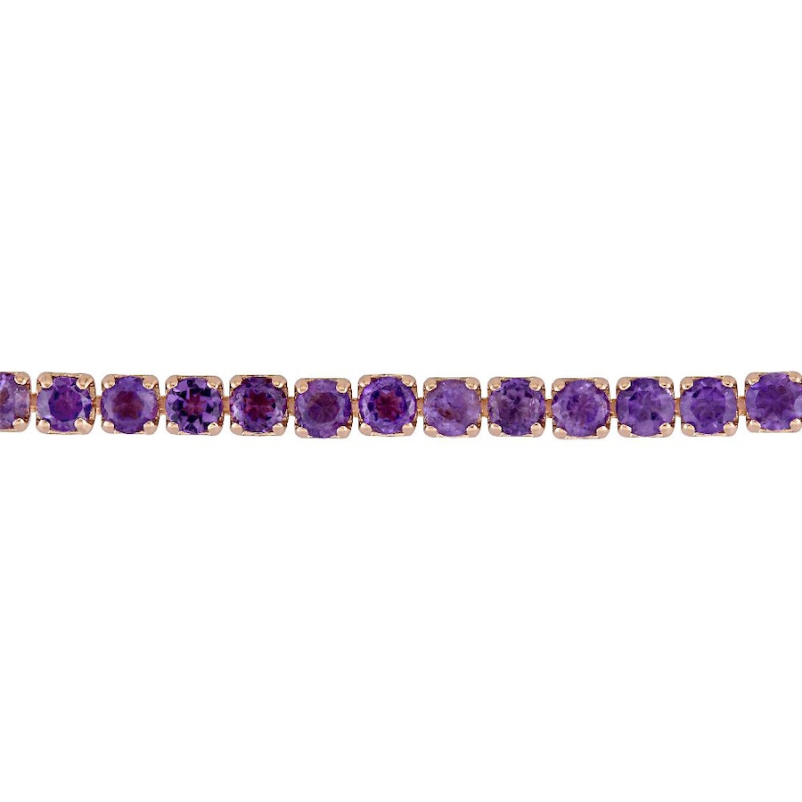 Image 656023_ALTMORE1.jpg, Product 656-023 / Price $116.99, Sofia B Sterling Silver Rose Gold Plate Amethyst Tassel Bolo Bracelet from Sofia B on TSC.ca's Jewellery department